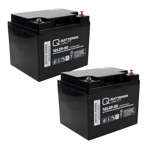 Ersatzakku für Bischoff & Bischoff Terra Rollstuhl 24V 2 x 12V 50Ah