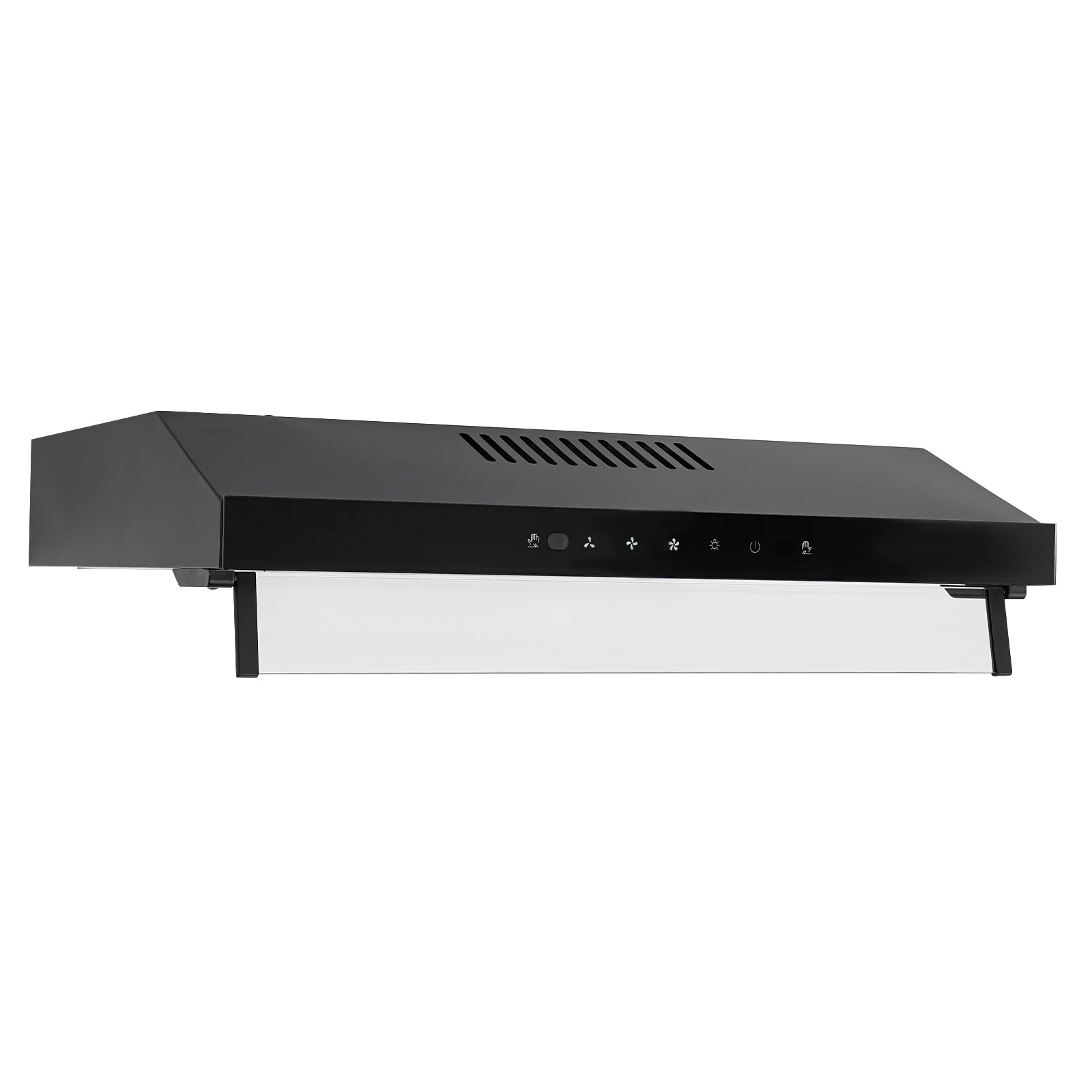 Dunstabzugshaube 60cm Touch Control Wandhaube, leise mit LED, Umluft Abluft