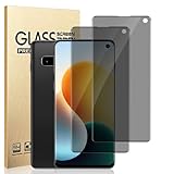Xenovont 2 Pack Galaxy S10 Anti spy Privacy Screen Protector, 9H Tempered Glass,Anti-Glare Anti-Scratch, Smooth and Responsive Absolute, No Bubbles, High Definition Clear