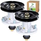 POSEAGLE 2 Pack AM136733 Spindle Assembly with UC26511 Spindle Pulley Replaces AM143469, AM137097, M151720 for John Deere X300, Z304, X310, Z225 EZtrak Residential Zero Turn Mowers