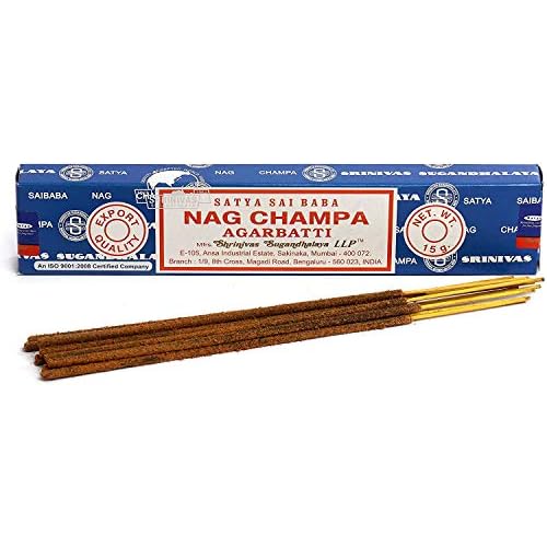 3 Packs Origional Satya Sai Baba Nag Champa Incense Sticks Joss Insence – Insense 15g Box NagChampa Agarbatti (Nag Champa)