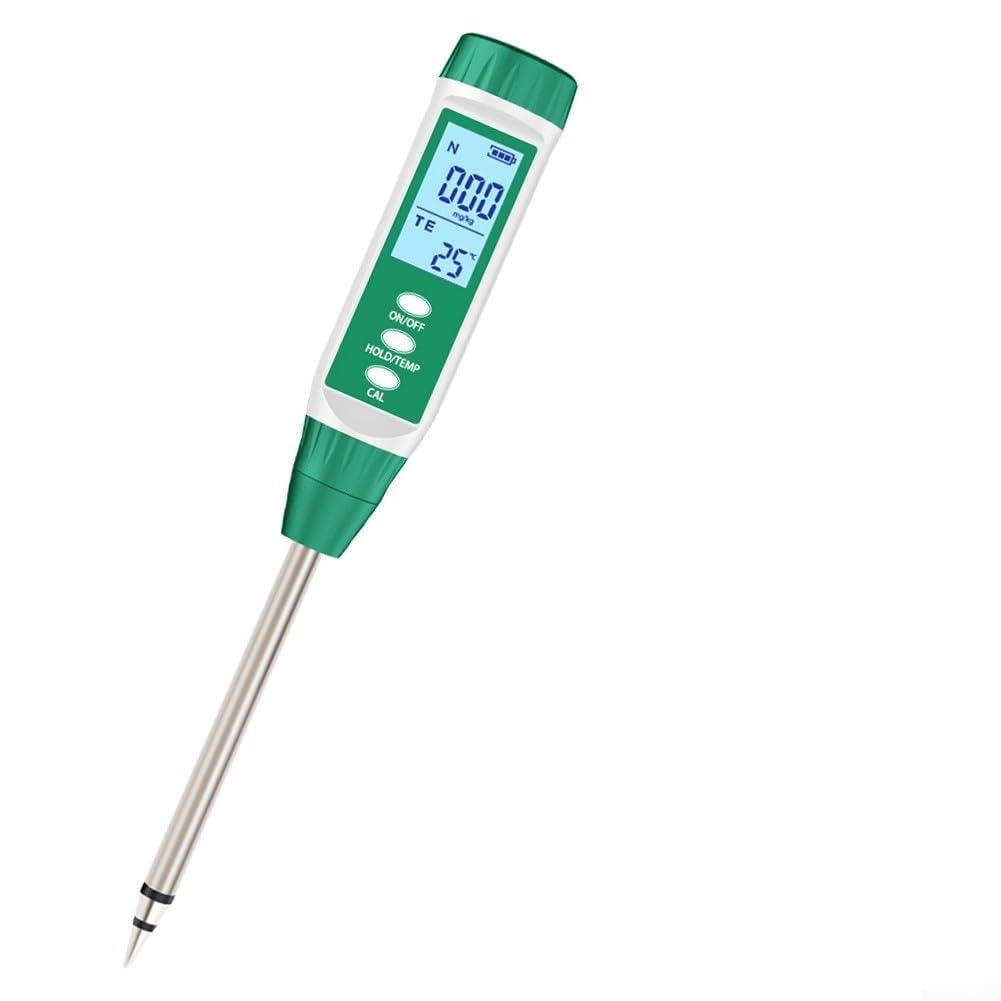 Digitaler Boden-Nährstofftester mit LCD-Hintergrundbeleuchtung, N/P/K/Temperatur-Messgerät, Hochsensibler Alloy-Elektroden-Sensor, Lock-Funktion für Gartenbau, Landwirtschaft &(Phosphorus tester)