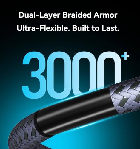 Image of 6FT Displayport to Displayport 2.1 Cable, 80Gbps Display Port to Display Port Cable, 16K@60Hz /8K@120Hz /4K@240Hz /2K@360Hz DP to DP 2.1 Cord for DP80, HDR, DSC, FreeSync Gaming Monitor, 5090, 7900XTX