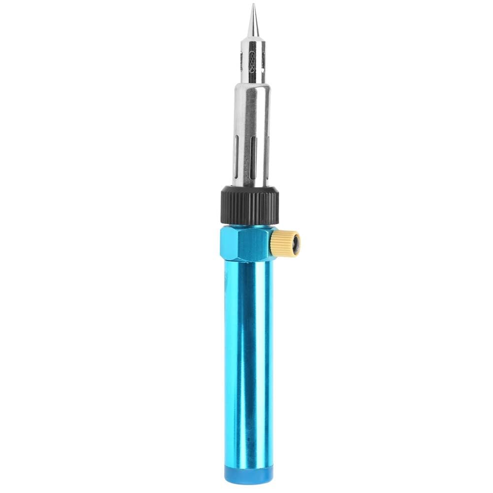 LiebeWH Soldador de Butano Soldador Estaño Gas Acero Inoxidable Portátil Temperatura Neumática Ajustable punta Alimentado por Butano para Automóviles Electrónica Bricolaje Soldering