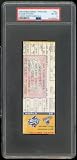 Yankees Sweep Padres in 4 Ticket 1998 World Series Game 5 Phantom PSA 8