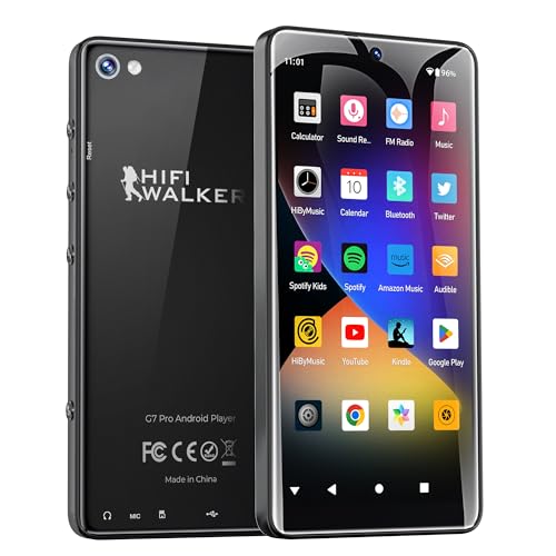 HIFI WALKER G7 Pro MP3 Player with Dual Cameras, Android 13, 3GB RAM+32GB ROM, Bluetooth 5.0, WiFi, 5.2 HIFI WALKER G7 Pro MP3 Player with Dual Cameras, Android 13, 3GB RAM+32GB ROM, Bluetooth 5.0, WiFi, 5.2