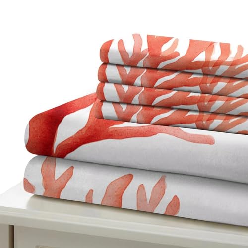 Housse de couette corail hypoallergénique en microfibre