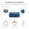Amazon Essentials Grand Sac de Voyage Nylon Pliable 82,3cm avec Poches Zippées, 150L, Capacité de 22,6kg, Bleu Marine (Anciennement Amazon Basics) #1