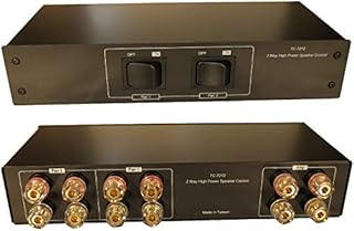 2 Zone Speaker Pair High Power Selector Switch Switcher with Gold Plated Banana Jacks, Audiophile Grade