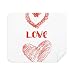 Love You Heart Red Quote Handwrite Cleaning Cloth Screen Cleaner 2pcs Suede Fabric