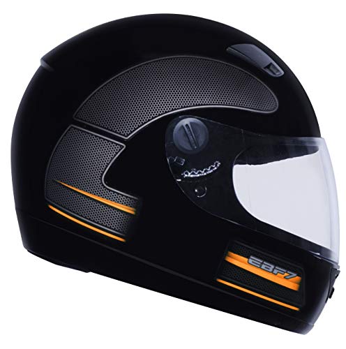 Capacete New Ebf 7 Gt 58/Preto/Laranja
