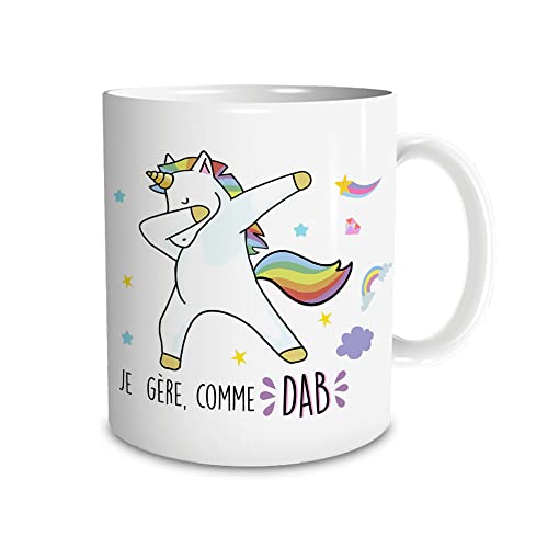 STC Mug licorne je gere comme dab
