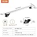 VEVOR Roof Rack Cross Bars, Aluminum Roof Rack Crossbars, Fit Raised Side Rail with Gap, 200 lbs Load Capacity, Adjustable Crossbars with Locks, for SUVs, Sedans, and Vans