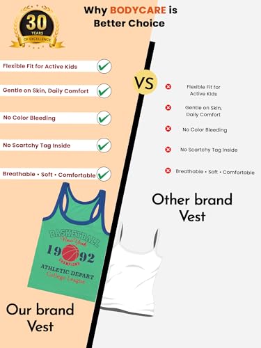 Image of Kids Boy's Regular Fit Vest| 100% Cotton| Skin Friendly | Lightweight | Sleeveless Design | Pack Of 3 (Color & Print May Vary)