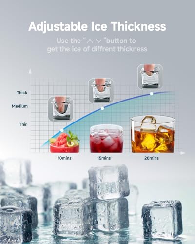 Image of EUHOMY Commercial Ice Maker Machine,85lbs /24H,36 Ice Cubes in 8-12 Mins,Under Counter Ice Maker with Water Filter,12lbs Storage Capacity,Freestanding Ice Machine for Home /Bar /Cafe /Restaurant