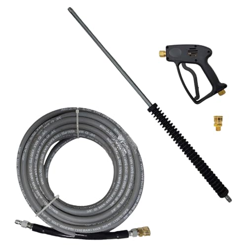 proven part Pressure Washer Gun, 28" Wand & 50' Hose Kit 5000 Max PSI 10.5 GPM