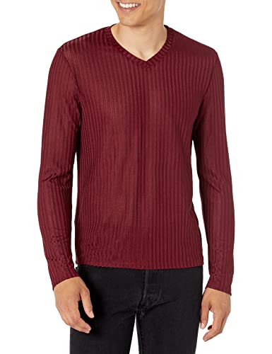 GUESS Men's Long Sleeve Warehouse V Neck
