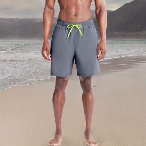 Image of Under Armour Men's Compression Lined Volley Swim Trunks, UPF 50+ Sun Protection, Drawstring Closure & Elastic Waistband