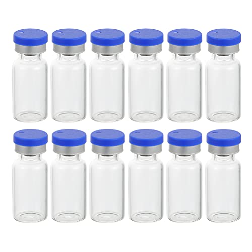 50 Frascos de Vidrio de Laboratorio de 3ml con Tapa para Muestras de Líquidos