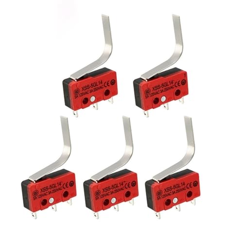 Interrupteur de fin de course lot de 5 micro-interrupteurs AC 125V 5A