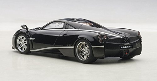 AUTOart 58209 1/43 - Pagani Huayra Black w/Silver Stripes miniatura 2