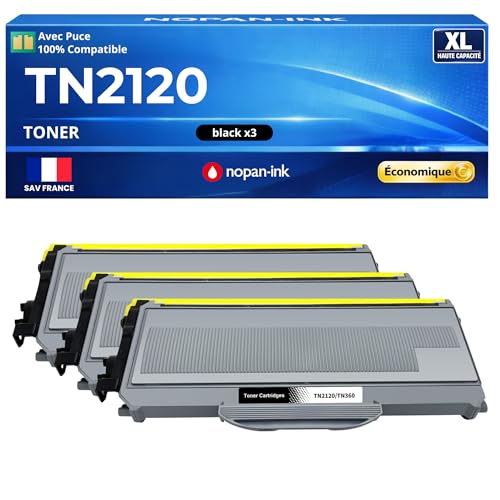 Toner TN2120 TN2110 noir pour l'impression des dossiers à la maison sur HL2140