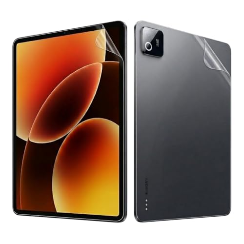 Image of Saco Hydrogel Screen Protector Compatible for Xiaomi Pad 8 /8 Pro / 7 /7 Pro | Xiaomi Pad 8 Screen Protector - Flexible Soft Film, Bubble-Free, Scratch Resistant, HD Clear Front and Back Protection
