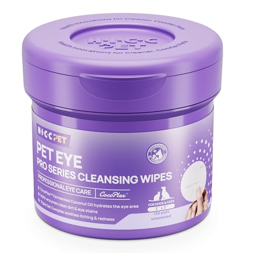HICC PET Eyes Wipes for Dogs & Cats Upgraded Pro...