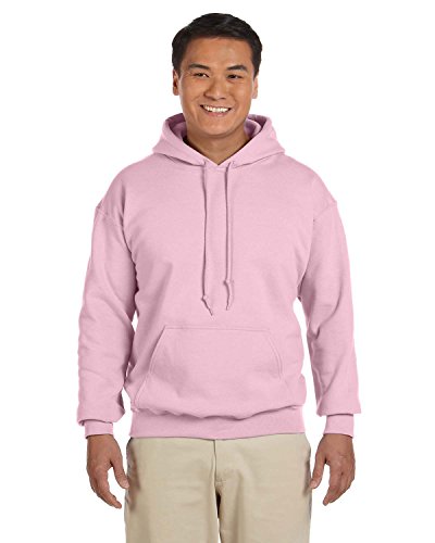 Gildan Men's Pouch Pocket Hooded Sweatshirt, Light Pink, 4XL, Helles Pink, 4X-Large