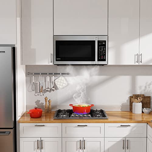 Galanz GLOMJB17S2ASWZ-10 30" SpeedWave Over The Range Microwave Convection Sensor Technology, Air Fry Cooking, Stainless Steel, 1.7 Cu Ft - Image 4