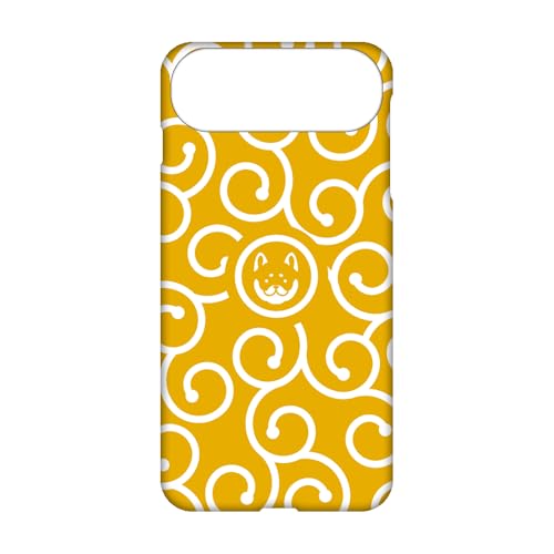 スマQ iPhone Air 対応 ケース ハード 系 すまほかばー コンパクト 汚れ防止 シンプル プラスチック 和んこ堂 柴犬 唐草模様 風呂敷 和風 かっこいいアイフォン エアー用 iPhone Air (C-イエロー) ami_wankodo_00