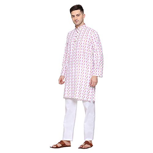 Ropa india étnica para fiestas y eventos de gala conjunto de kurta y pijama de algodón 3