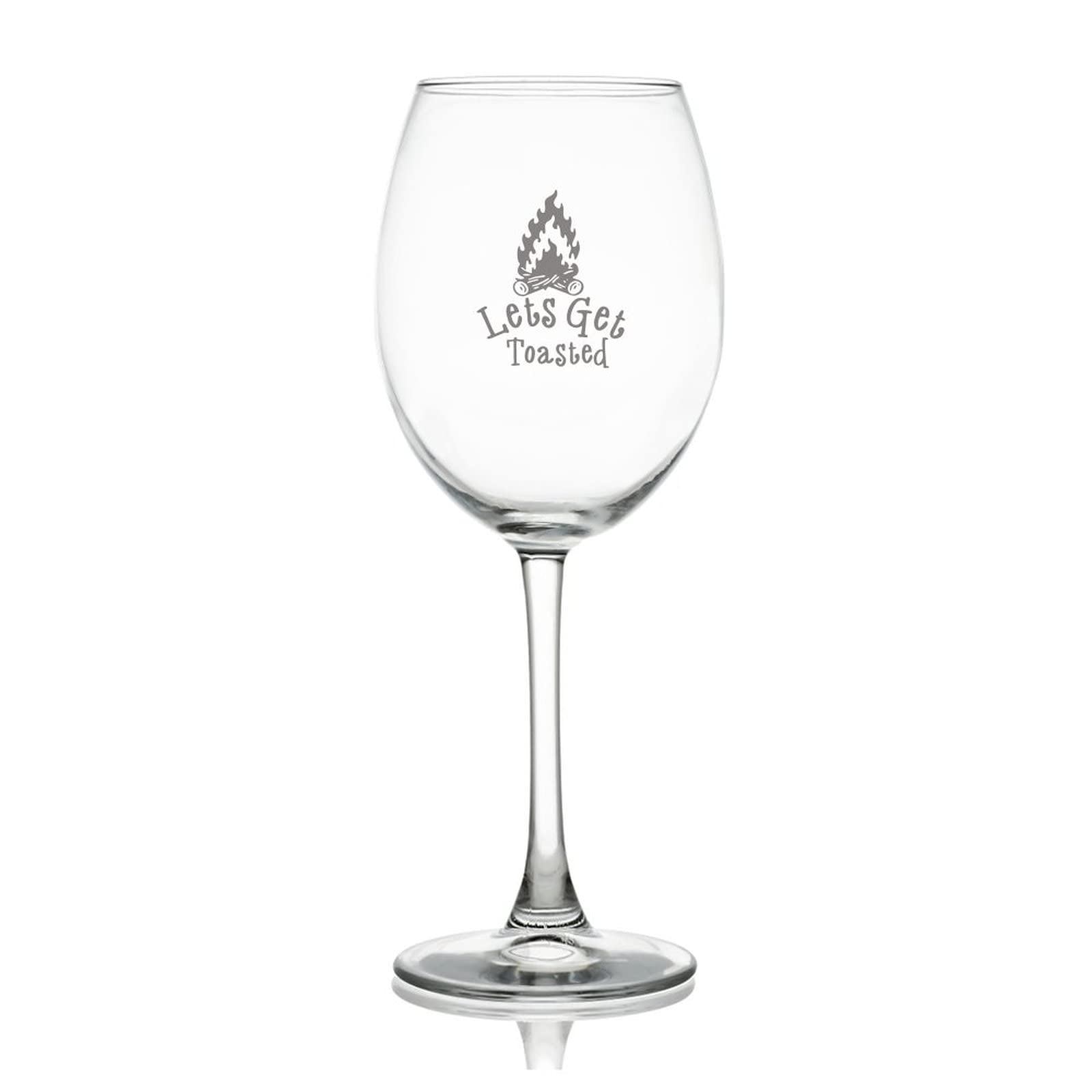 Verre à vin rouge de mariage Lets Get Toasted pour vos fêtes
