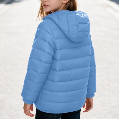 Qedqyi Girls Winter Coat Lightweight Warm Puffer Jackets with Pockets - image 8