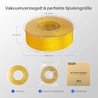 ELEGOO Silk PLA Filament 1.75mm Silbergrau 1kg – Ansicht 7