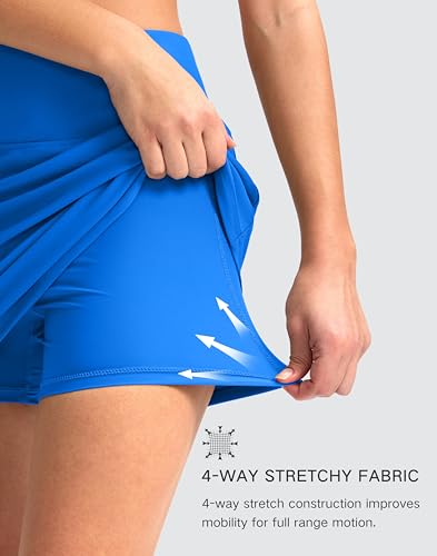Image of G Gradual Women's 16 inch Swim Skirt with Pockets High Waisted Tummy Control Modest Swimsuit Bathing Suit Bottoms for Women