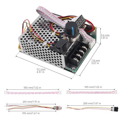 Driver motor CC 12V 24V 48V para regular tornos y proyectos de taller 2