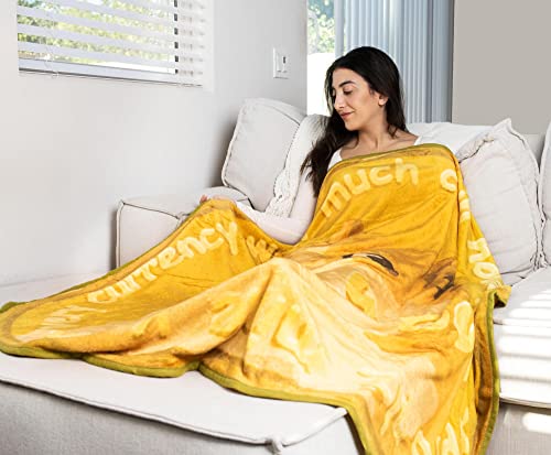 Dogecoin Cryptocurrency Round Fleece Throw Blanket | Plush Soft Polyester Cover for Sofa and Bed, Cozy Home Decor Room Essentials | Funny Money Prop Gifts for Teens, Kids | 60 Inches - Image 7