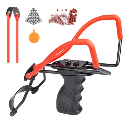 Catch&Hunt Wrist Rocket Slingshot for Adults, Scalable Powerful Professional Shooting Sling Shot,