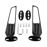 RCRBT 2Pcs Widen Modified Motorcycle Wing Adjustable Rotating Side Rearview Mirrors Compatible with 2014-2022 Kawasaki Ninja 250 300 H2 H4 400 650 ZX10R ZX6R ZX 636