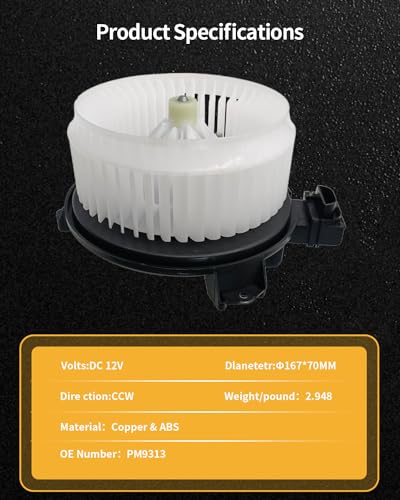 Image of BESUTO HVAC Heater Blower Motor Compatible with Acura MDX RDX TL TLXTSX; for Buick Lucerne 2006-2011;for Lincoln MKX MKZ Nautilus;for Jaguar F-Type XF XFR XFR-S etc. w /Fan Cage