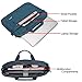 MOSISO Laptop Shoulder Bag Compatible with MacBook Pro 16 inch A2141, 15-15.6 inch MacBook Pro, Notebook, Polyester Messenger Carrying Briefcase Sleeve with Adjustable Depth at Bottom, Deep Teal