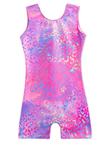 Image of Domusgo Gymnastics Leotards for Girls Sparkly One Piece Biketard Size 1-10Y