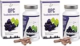 60 OPC Kapseln Sehr Hochdosiert Mit Zertifikat Mit 500mg Traubenkernextrakt Und 350mg Reines OPC Pro Vegane Kapsel Als 2 Monatsvorrat (Packung mit 2)