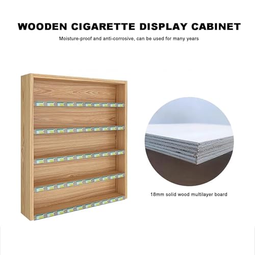 Estante rectangular con etiqueta para organizar puros y dulces 4