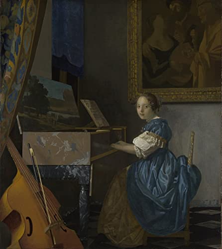 Art Reproduction Vermeer portrait de maître flamand sur toile canvas premium