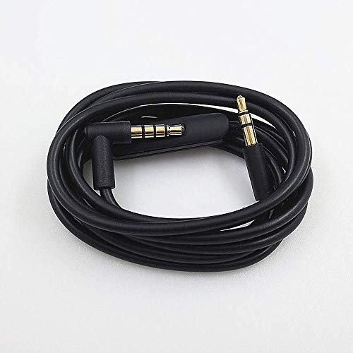 Cable auxiliar negro jack 3.5mm con micrófono miniatura 5