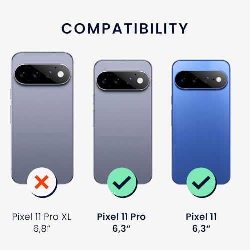 kwmobile Case Compatible with Google Pixel 11 / Pixel 11 Pro Case - TPU Silicone Phone Cover with Soft Finish - Black by kwmobile - Used condition - Image 2