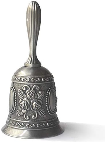 Silver Bells Bronze Bell Call Loud Wedding Bells Multi-Purpose Bells for Craft Alarm School Church Classroom Bar Hotel Vintage Bell for Toddlers Hand Bells for Adults Kids Seniors