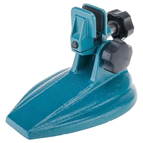 LuckyHigh Precision Micrometer Holder Stand Cast Iron Base Rubber Lined Jaws Inspection Fixture Cover